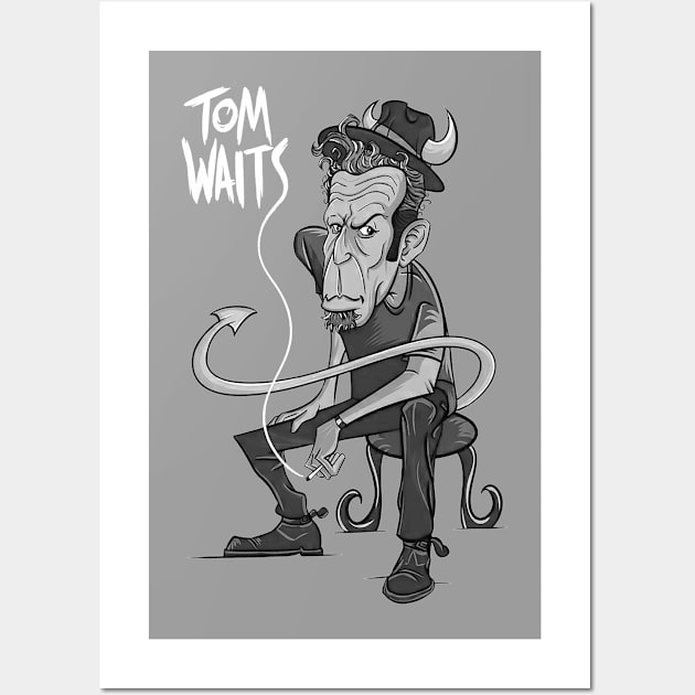 Tom Waits Wall Art by CosmicAngerDesign